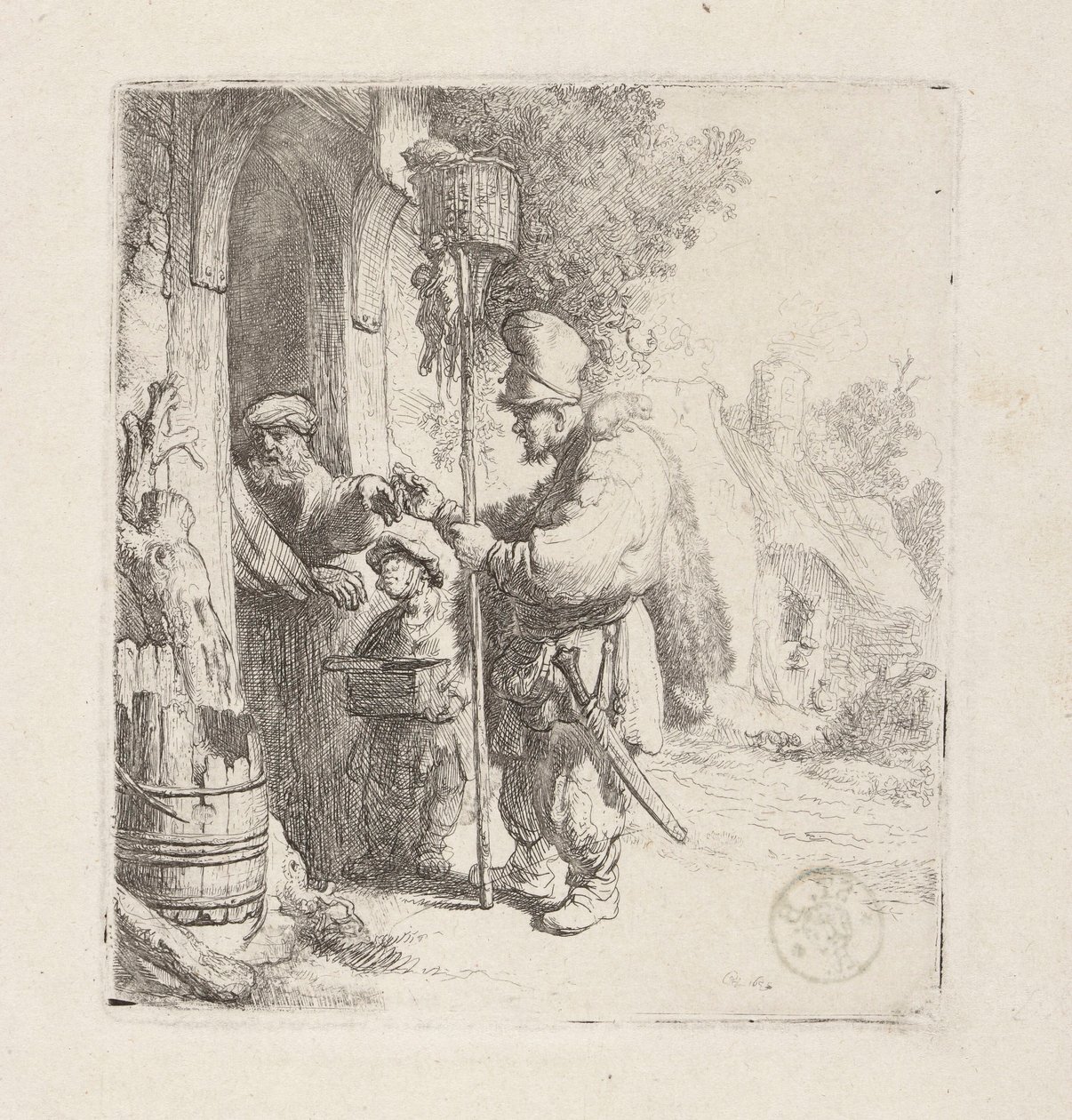 Der Rattengiftverkäufer (Rattenfänger) von Rembrandt van Rijn
