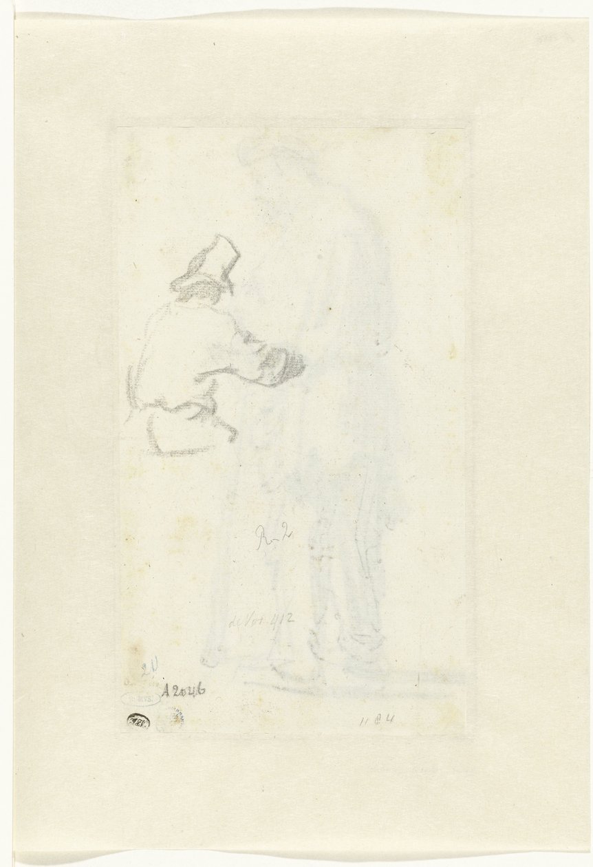 Studie eines Mannes, von hinten gesehen von Rembrandt van Rijn
