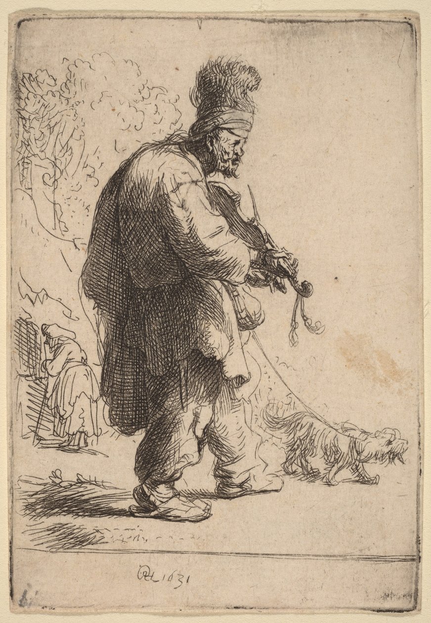 Der blinde Geiger von Rembrandt van Rijn