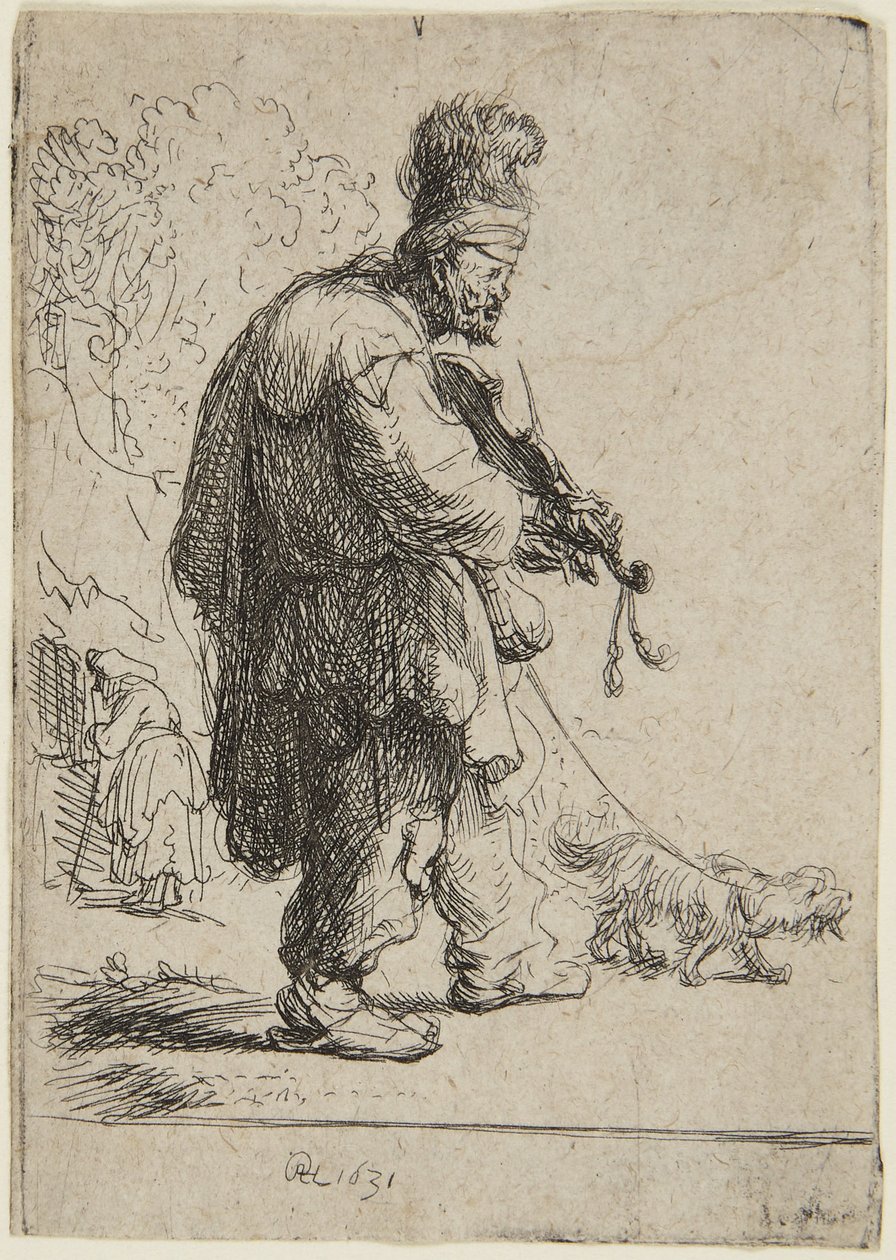 Der blinde Geiger von Rembrandt van Rijn