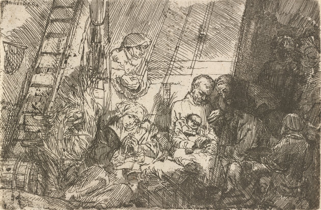 Die Beschneidung im Stall, 1654 von Rembrandt van Rijn