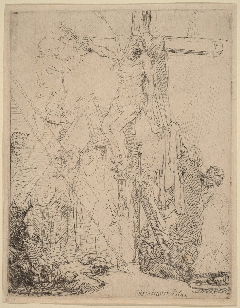 Die Kreuzabnahme: eine Skizze von Rembrandt van Rijn