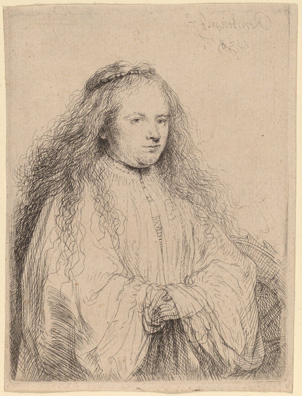 Die kleine jüdische Braut Saskia als Heilige Katharina von Rembrandt van Rijn