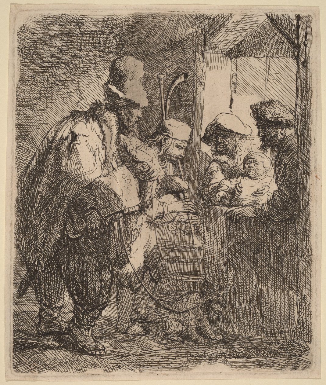 Die flanierenden Musiker von Rembrandt van Rijn