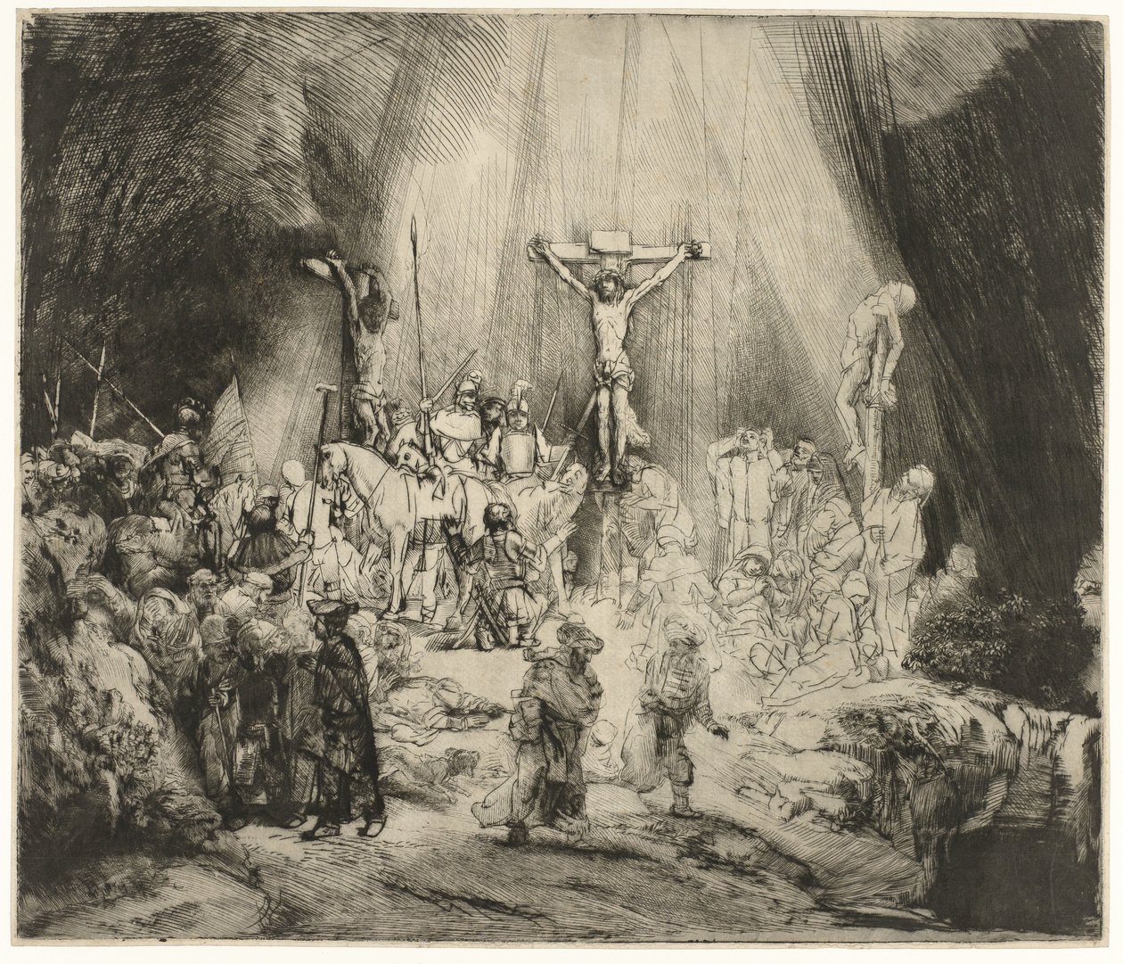 Die drei Kreuze von Rembrandt van Rijn