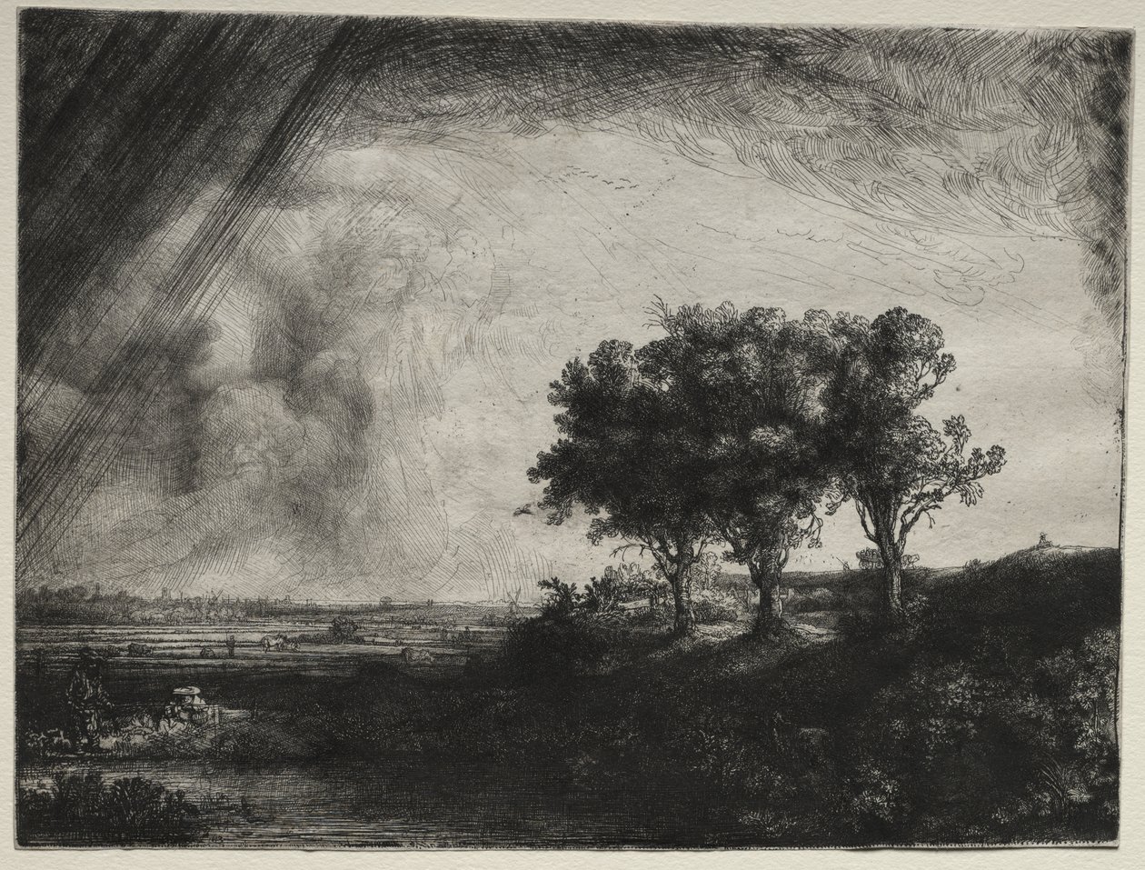 Die drei Bäume von Rembrandt van Rijn