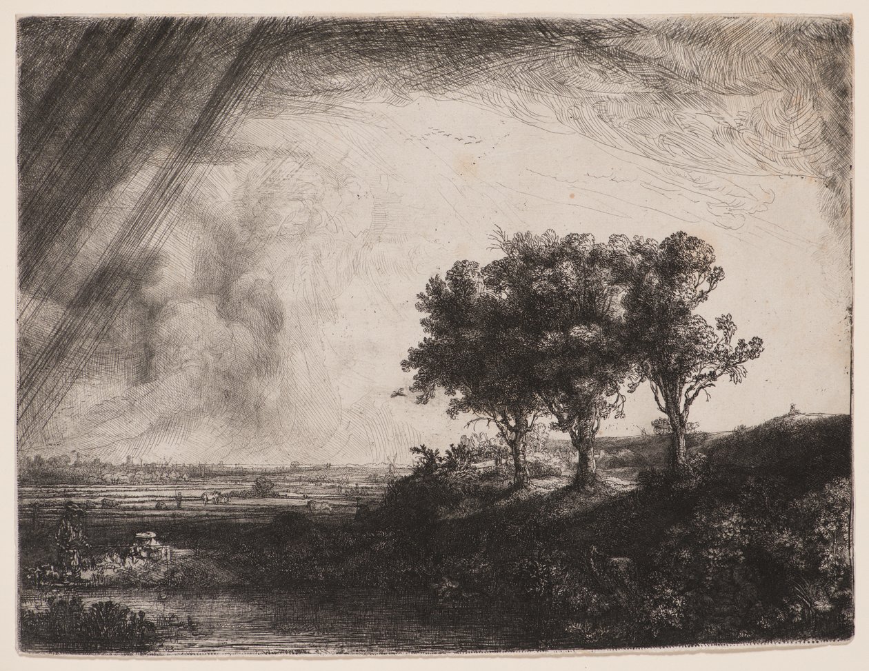 Die drei Bäume von Rembrandt van Rijn