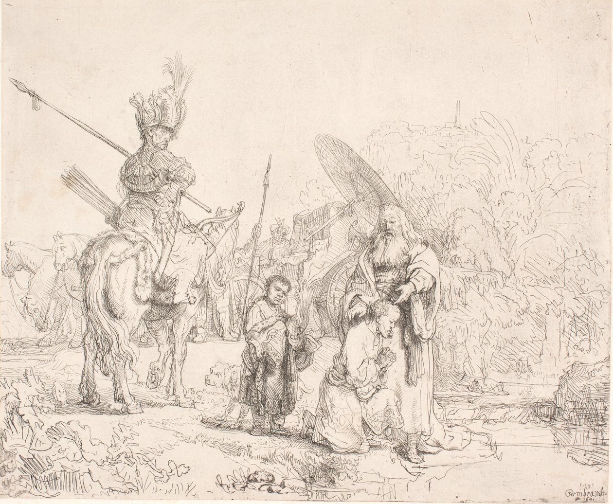 Die Taufe des Eunuchen von Rembrandt van Rijn