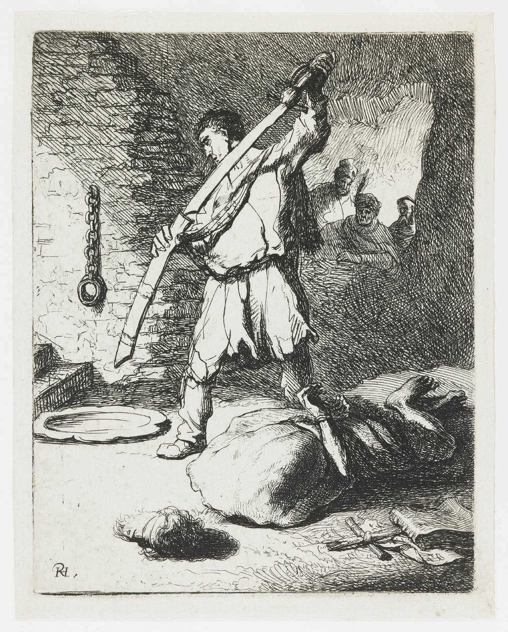 Die Enthauptung von Johannes dem Täufer von Rembrandt van Rijn