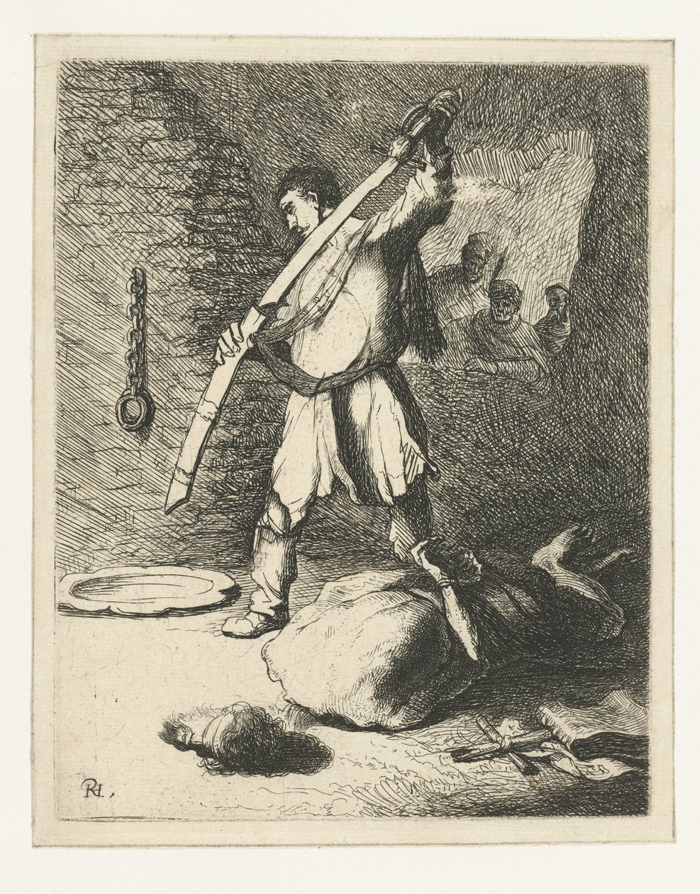 Die Enthauptung von Johannes dem Täufer von Rembrandt van Rijn