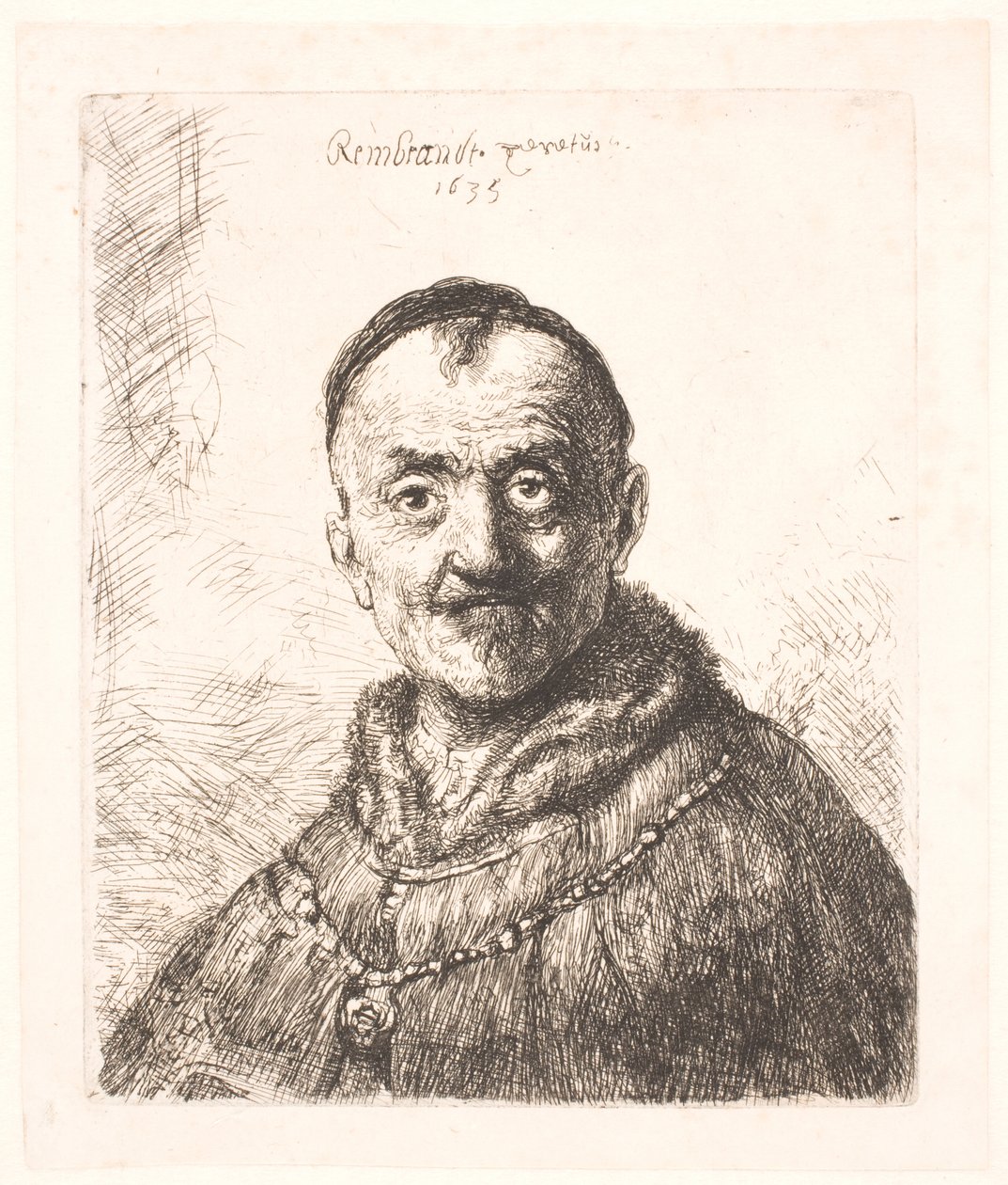 Der erste orientalische Kopf (Rembrandts Vater?) von Rembrandt van Rijn