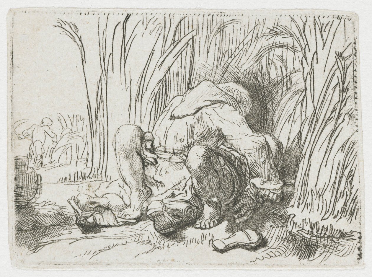 Der Mönch im Kornfeld von Rembrandt van Rijn
