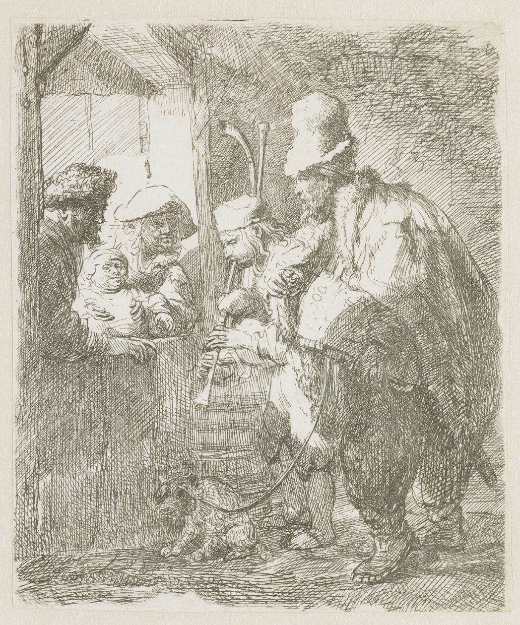 Die umherziehenden Musiker von Rembrandt van Rijn