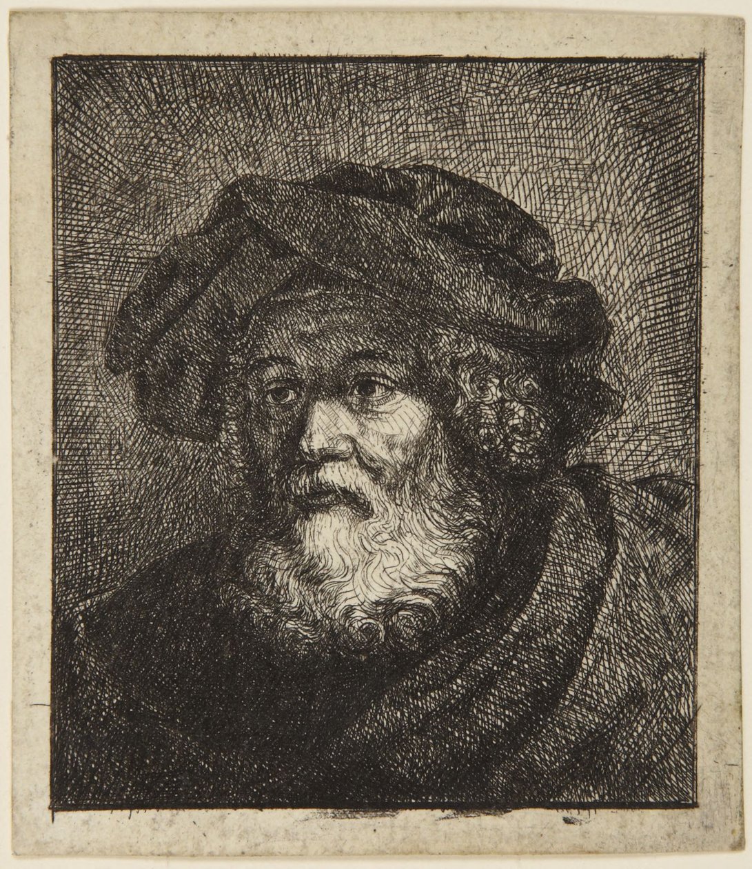Alter Mann mit Mütze von Rembrandt van Rijn