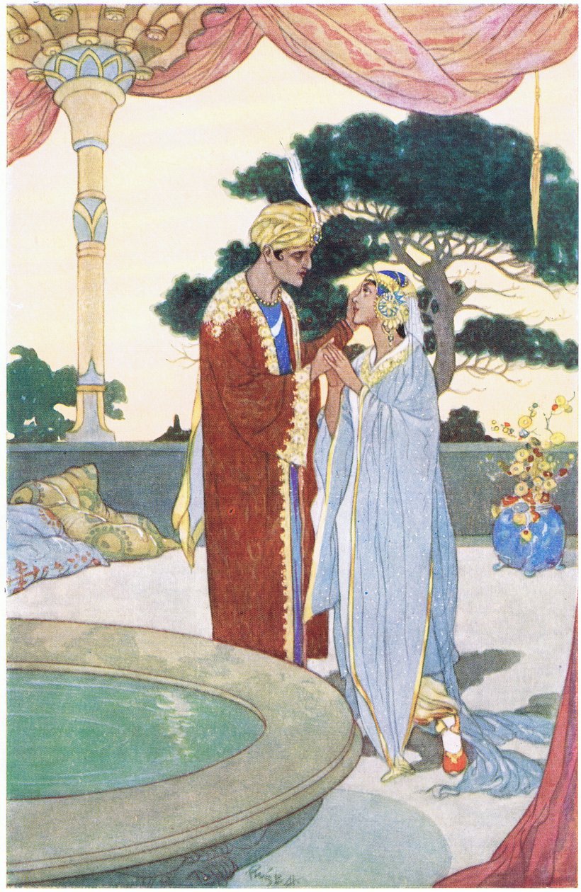 Noureddin und die schöne Sklavin, 1930er Jahre von René Bull
