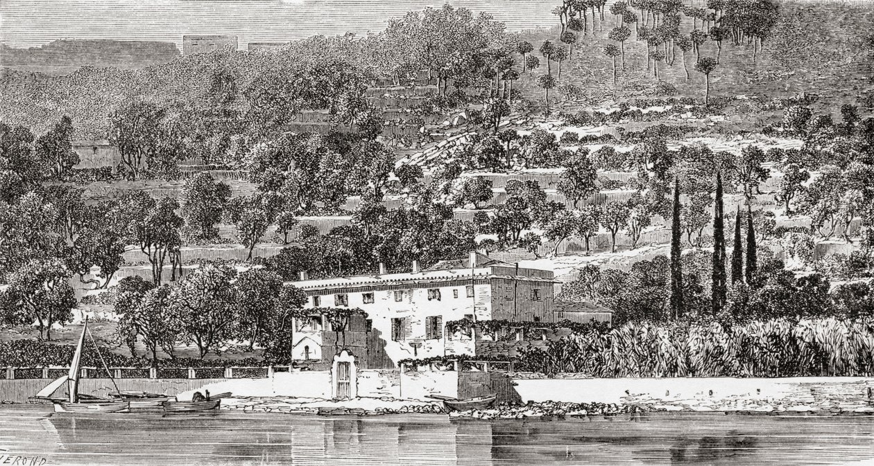 Die Insel Palmaria, gegenüber von La Spezzia, Italien im späten 19. Jahrhundert. Aus Italienischen Bildern von Rev. Samuel Manning, veröffentlicht ca. 1890. von Reverend Samuel Manning