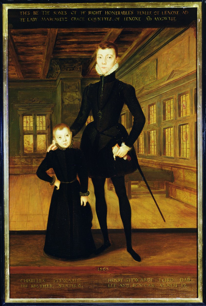 Henry Lord Darnley (1545-67) und Charles, Earl of Lennox (1555-76) nach Hans Eworth von Rhoda Sullivan