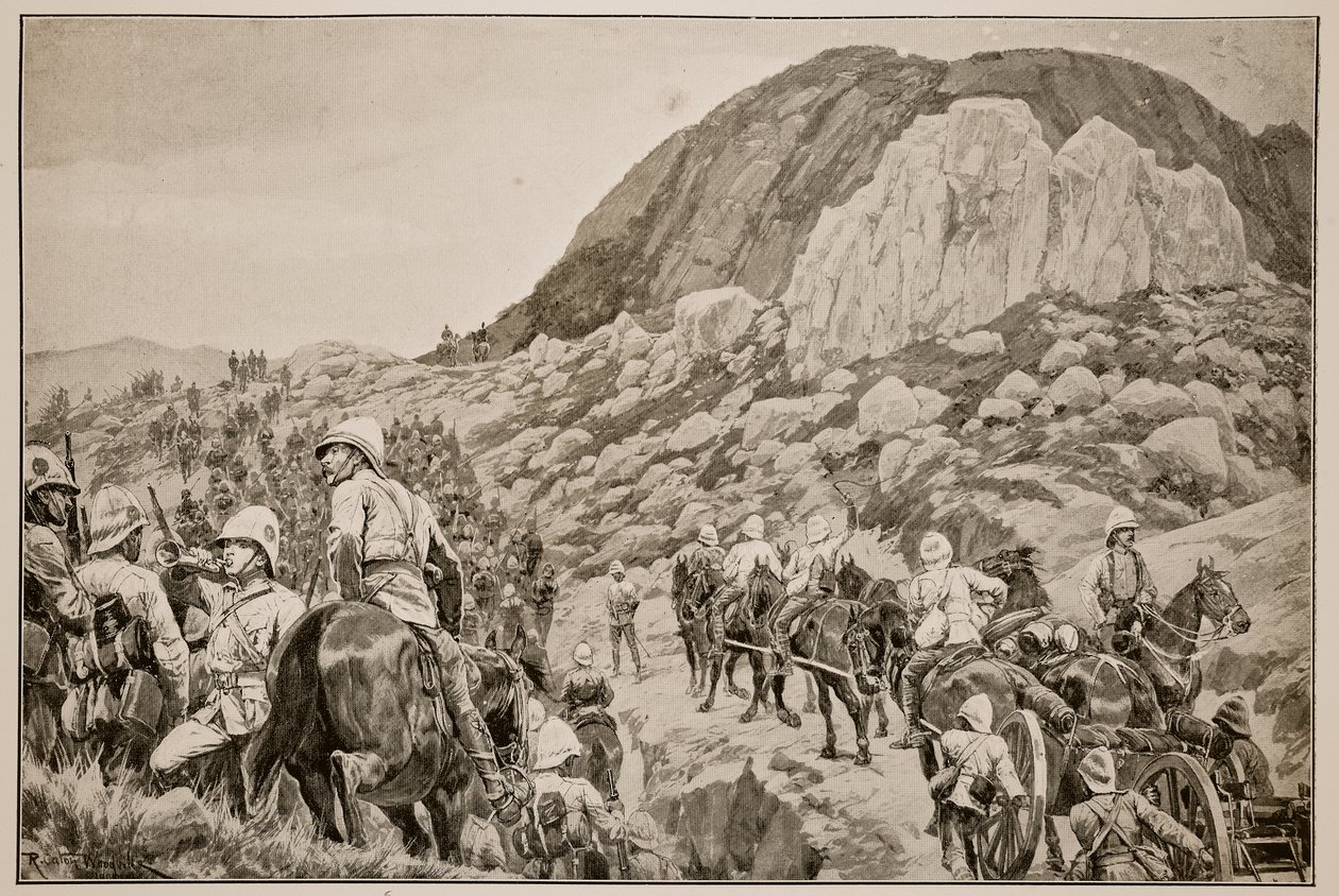 Aufbruch zum Angriff auf Spion Kop am 24. Januar von Richard Caton Woodville junior