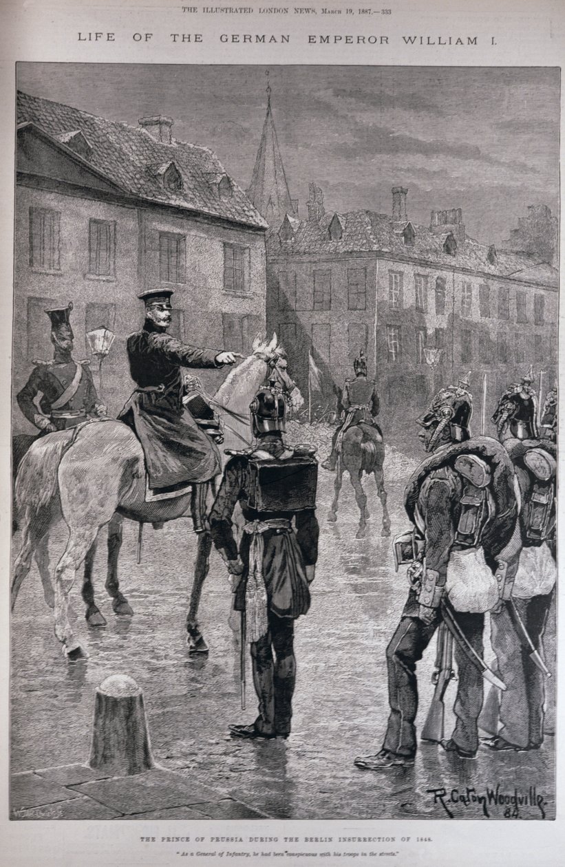 Der Prinz von Preußen während des Berliner Aufstands von 1848, aus 