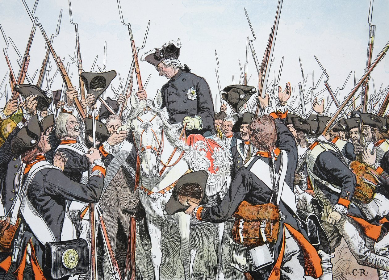 König Friedrich und das Regiment Bernburg von Richard Knoetel