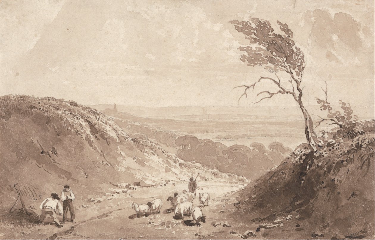 Straßenarbeiter, in der Nähe von Lillebonne von Richard Parkes Bonington