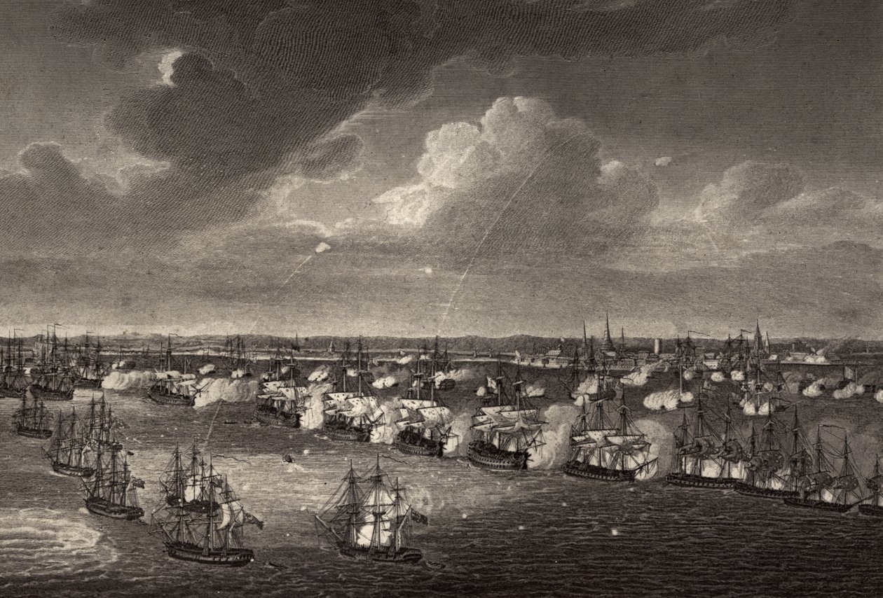 Die Schlacht von Kopenhagen 1801, Illustration aus 