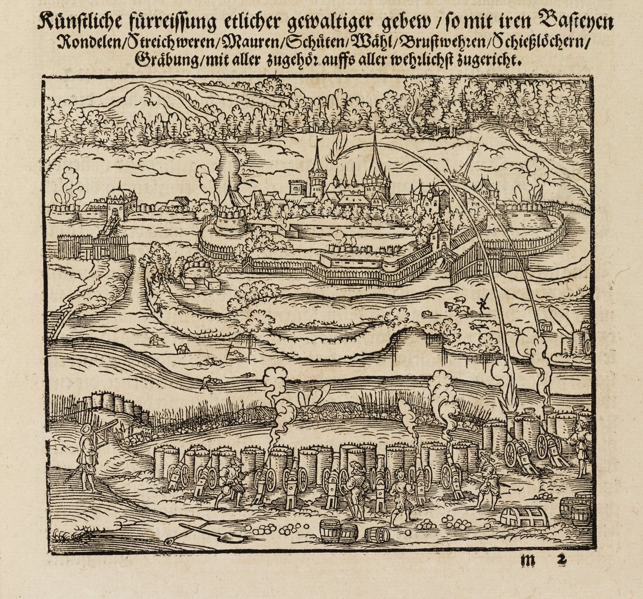 Angriff auf eine befestigte Stadt mit Kanonen von John Pardon