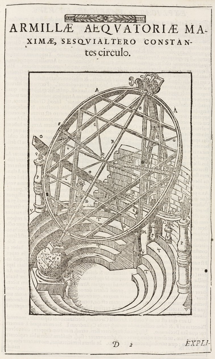 Tycho Brahes äquatorial montierte Kreise, nach 1580 von John Pardon
