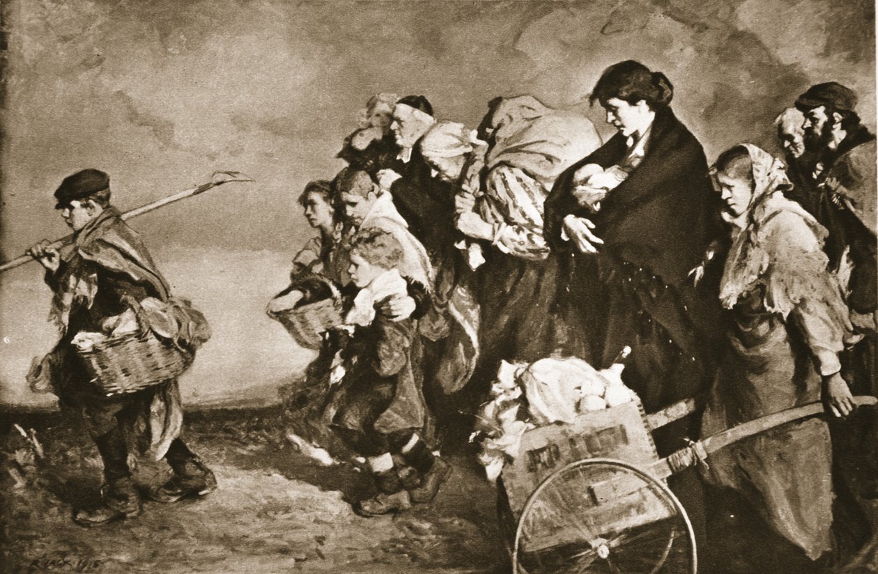 Heimatlos, die Flucht vor den deutschen Horden, aus 