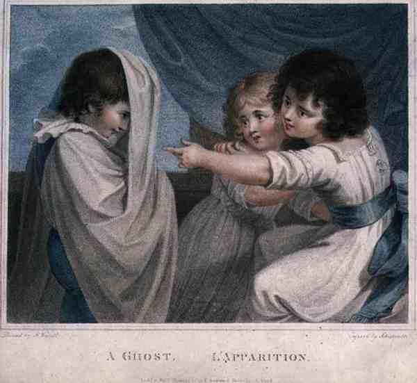 Ein Geist, graviert von Luigi Schiavonetti (1765-1810), veröffentlicht von T. Simpson von Richard (after) Westall
