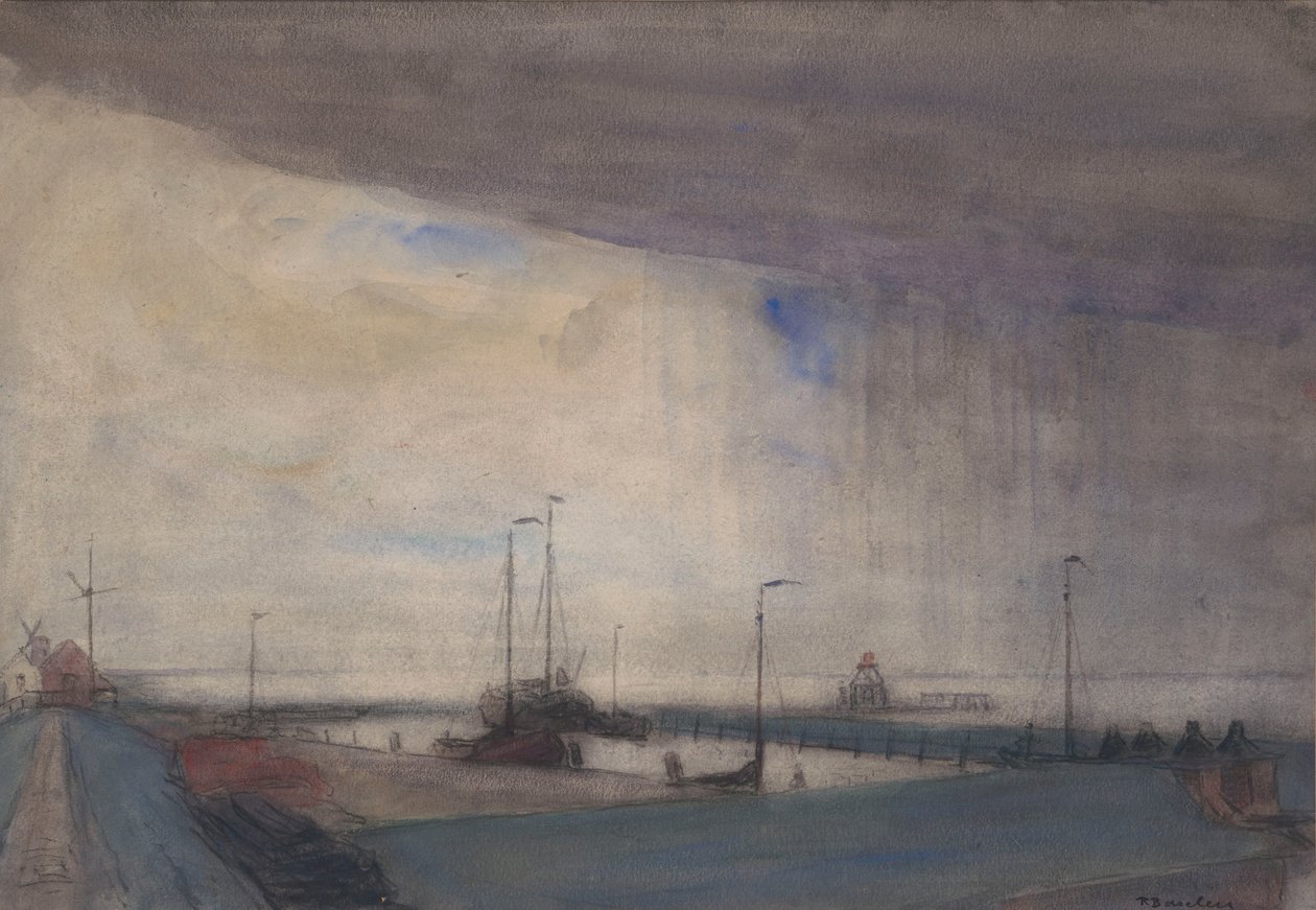 Scheldehafen in Doel von Richard Baseleer