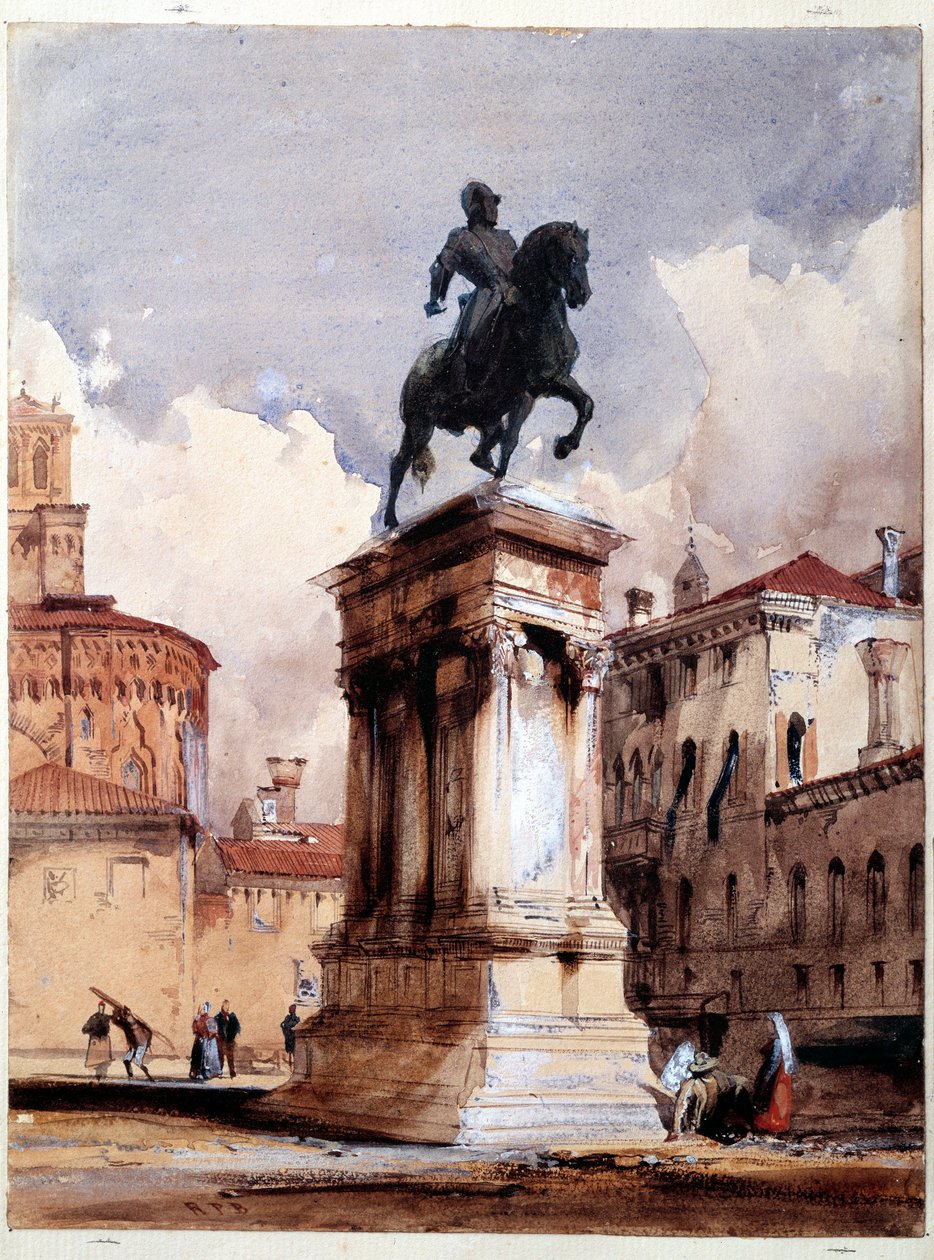 Reiterstatue des Colleoni von Verrocchio in Venedig von Richard Bonington