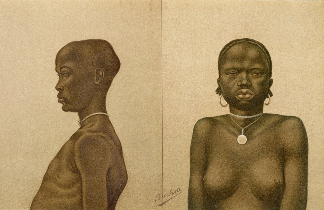 Waganda-Junge und Dinka-Mädchen, aus 