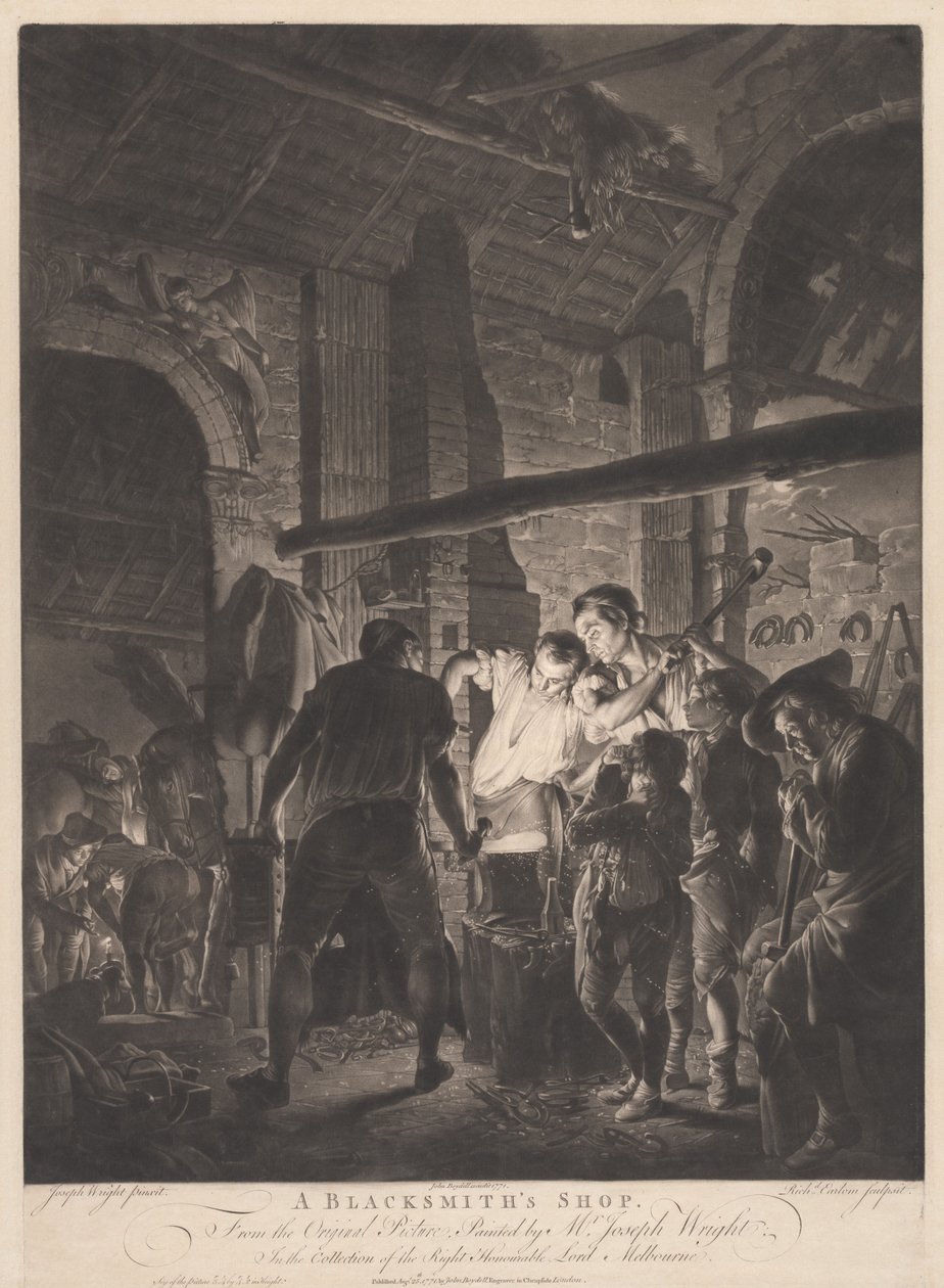 Eine Schmiede von Richard Earlom