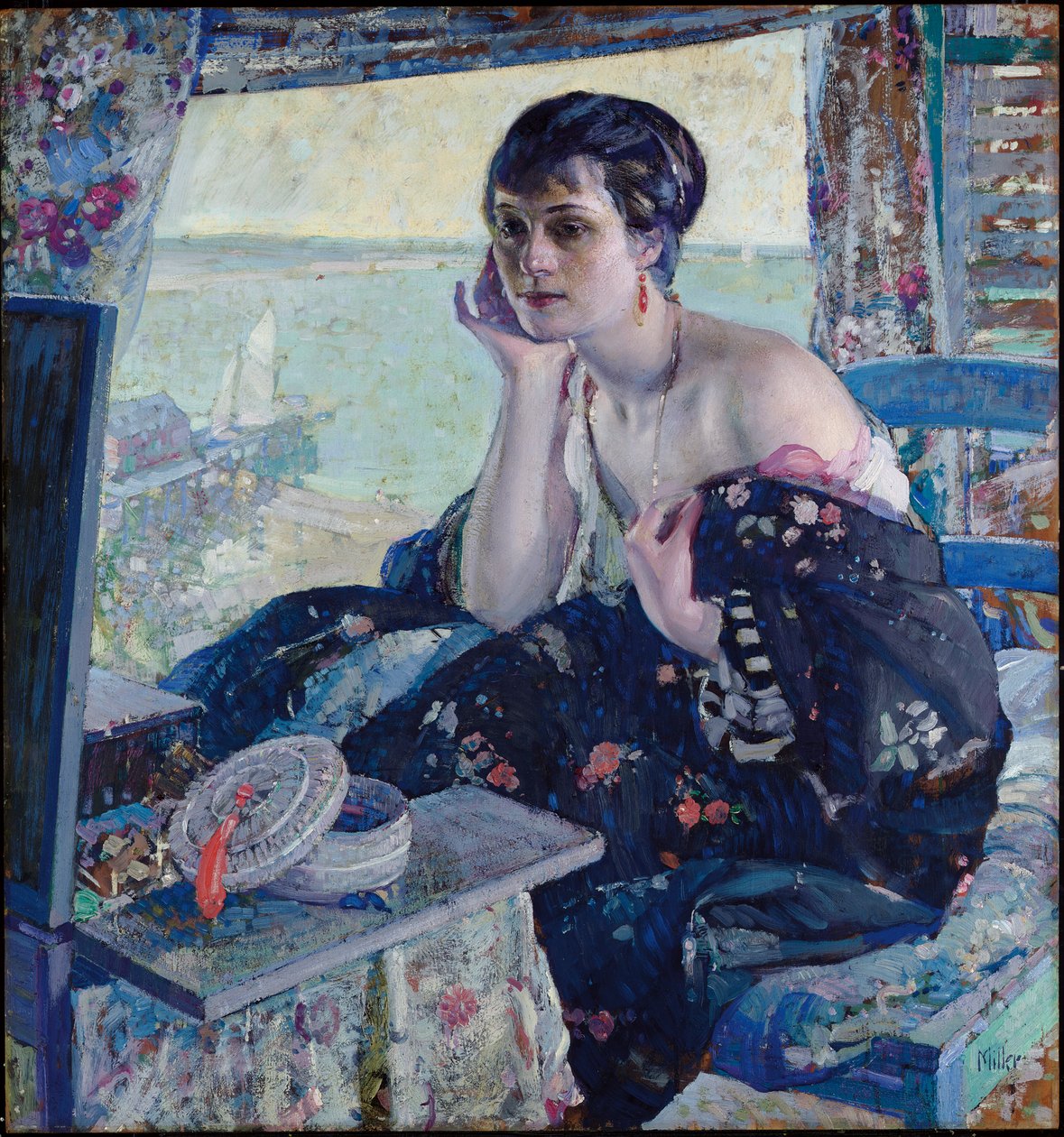 Frau am Fenster von Richard Emil Miller