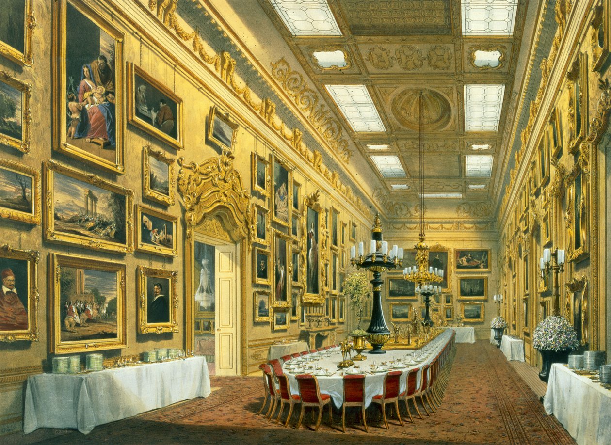 Die Waterloo-Galerie, Apsley House, reproduziert in 