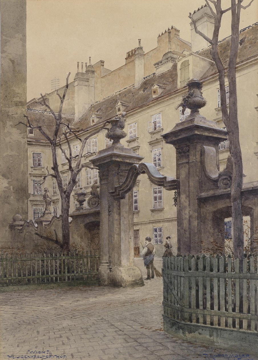 Der Heiligenkreuzerhof in Wien von Richard Moser