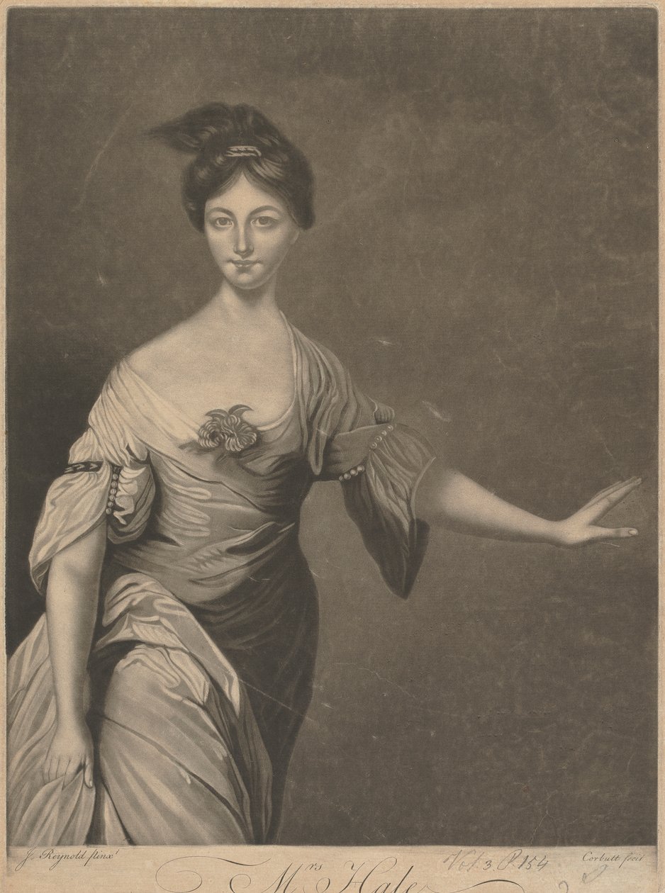 Mary Hale (geb. Chaloner), als Euphrosyne in 