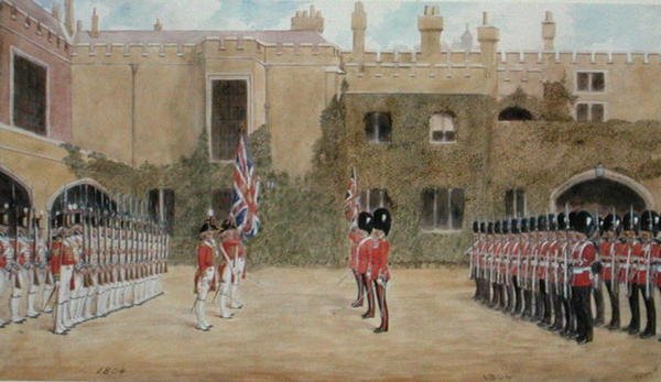 Grenadier Guards beim Wachwechsel am St. James
