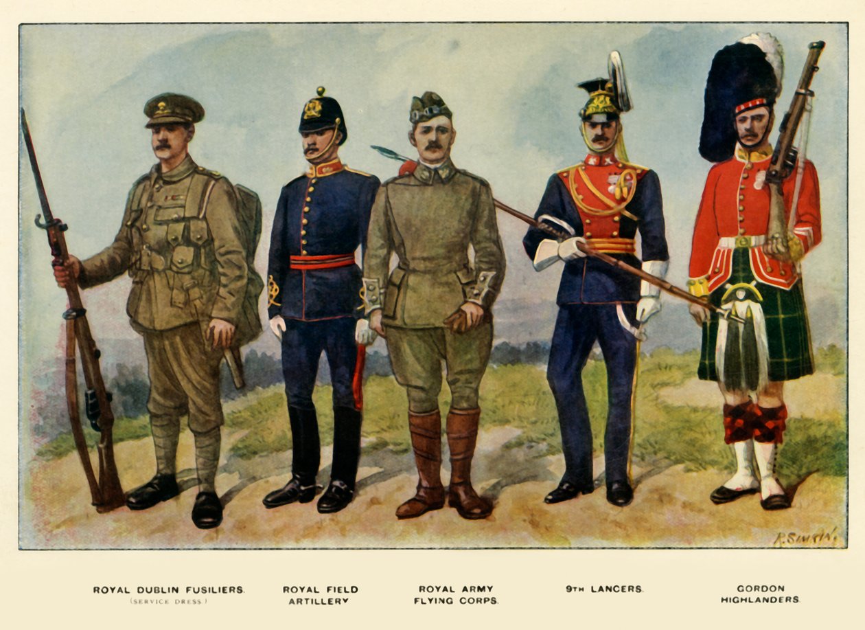 Typen der britischen Armee, 1919 von Richard Simkin