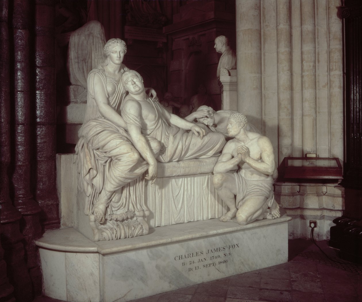 Denkmal für Charles James Fox (1749-1806), ca. 1823 von Richard Westmacott
