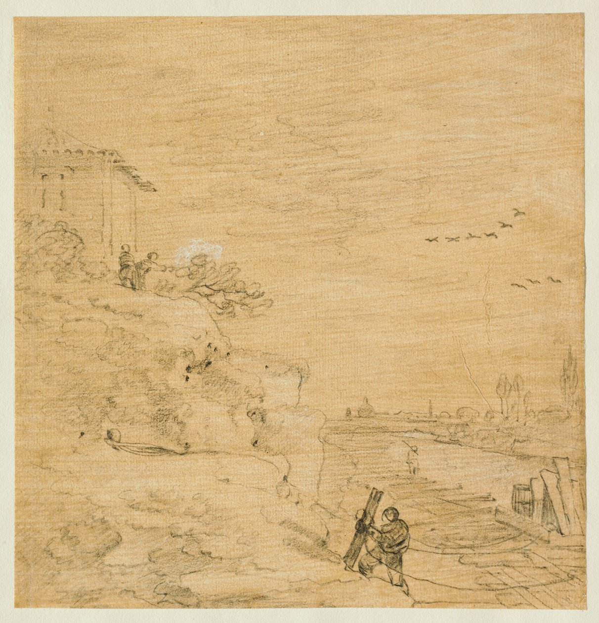 Am Ufer des Tiber von Richard Wilson