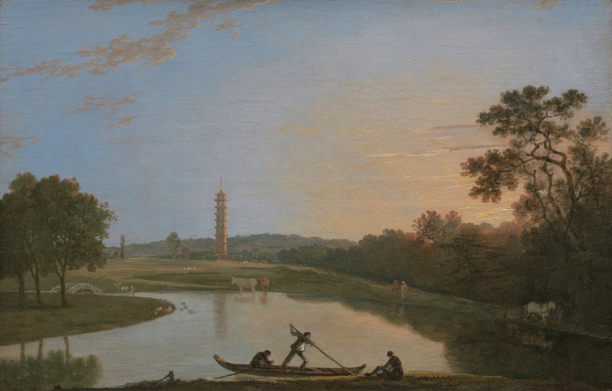 Kew Gardens: Die Pagode und die Brücke [1985, Cormack, YCBA Concise Catalogue] von Richard Wilson