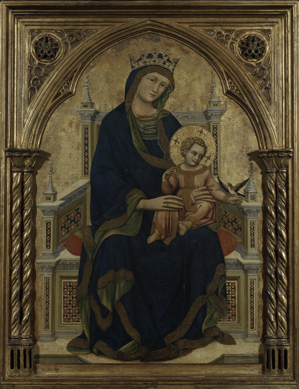 Jungfrau und Kind auf dem Thron, ca. 1350 von Ridolfo di Arpo Guariento