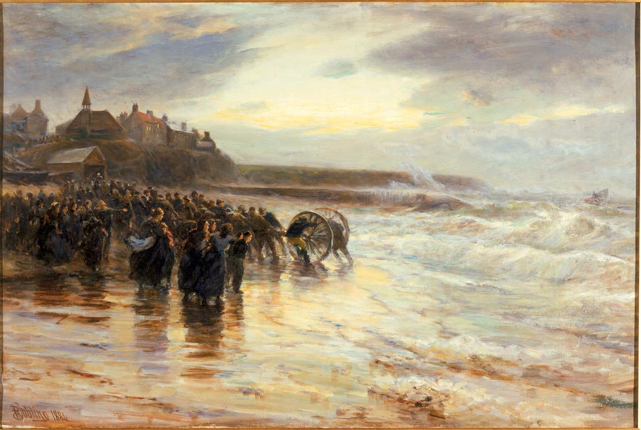 Das Rettungsboot, 1884 von Robert Jobling