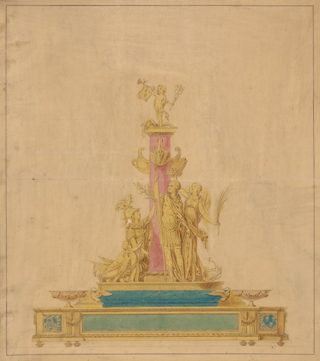 Zeichnung für ein Tintenfass von Robert Joseph Auguste