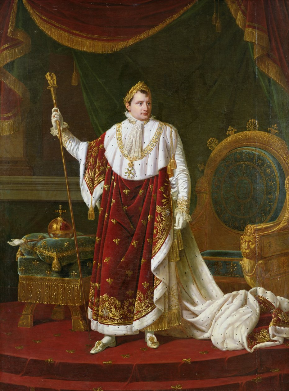 Porträt von Napoleon (1769-1821) in seinen Krönungsroben, 1811 von Robert Lefevre