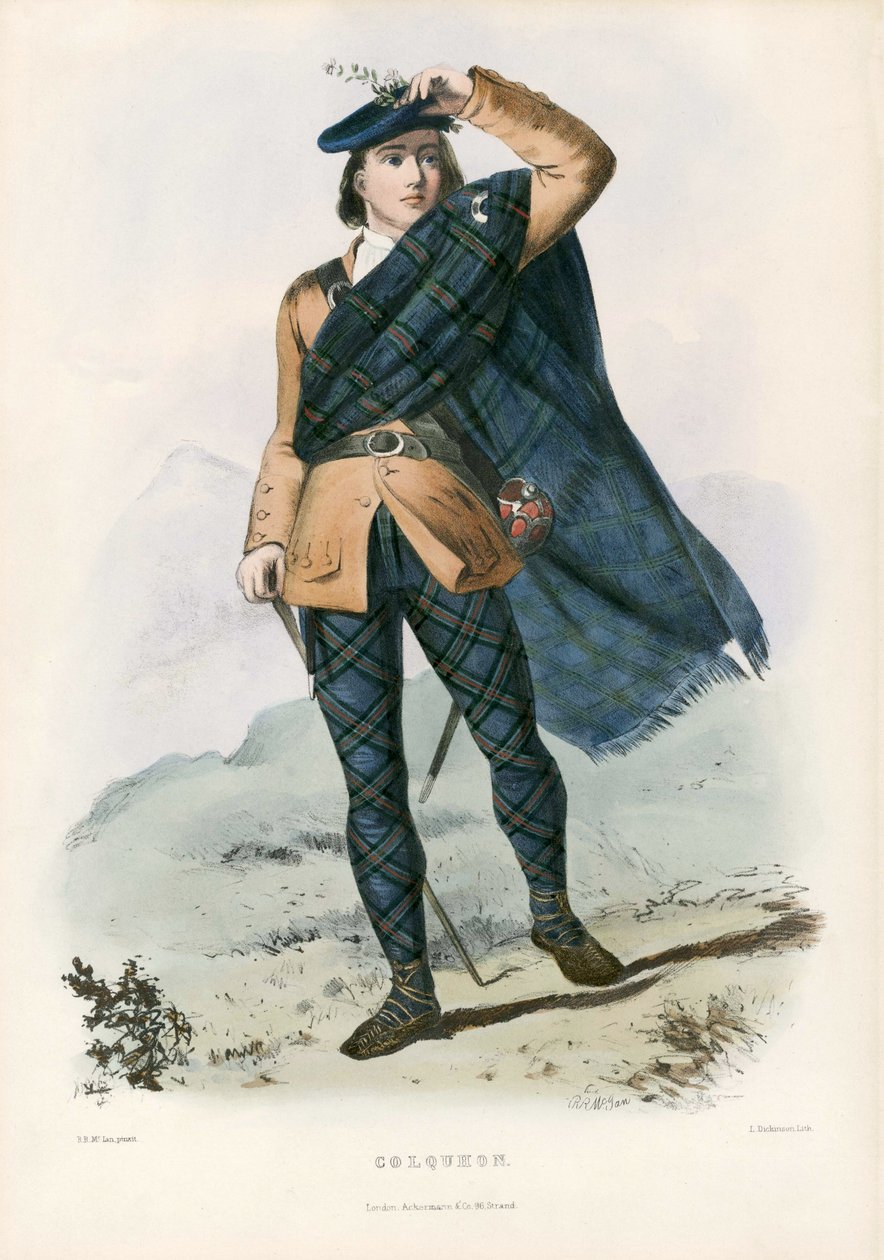 Colquhon, aus The Clans of the Scottish Highlands, 1845 von Robert Ronald McIan