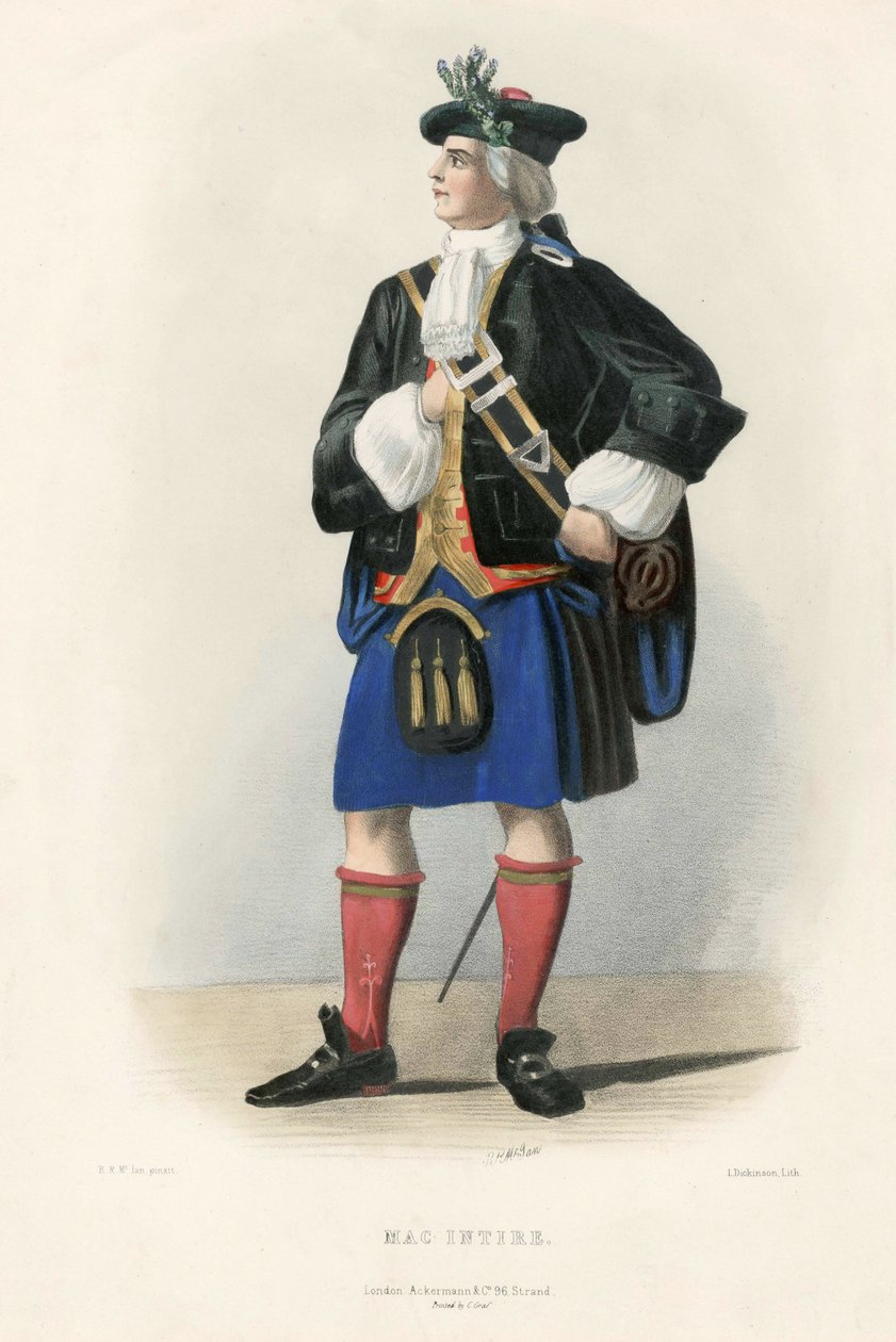 Mac Intire, aus Die Clans der schottischen Highlands, veröffentlicht 1845 von Robert Ronald McIan