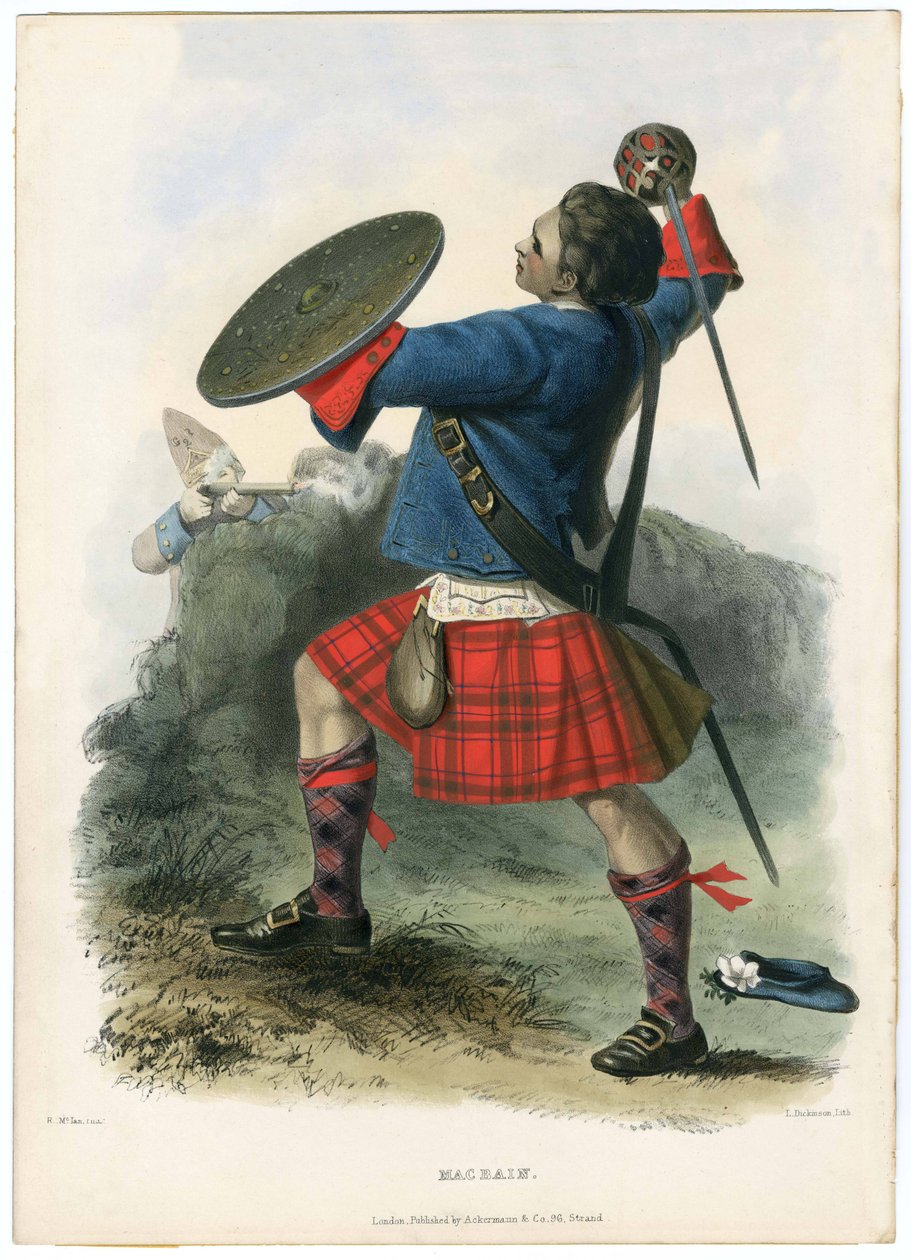 Macbain, aus Die Clans der schottischen Highlands, veröffentlicht 1845 von Robert Ronald McIan
